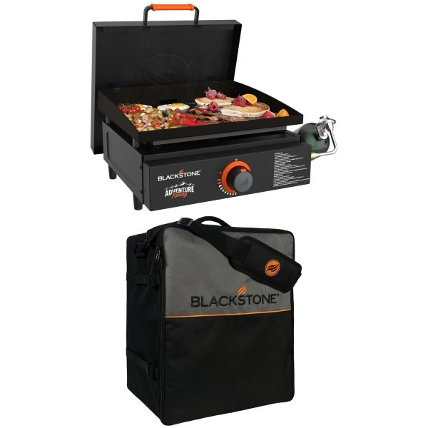 Blackstone Adventure Ready 17a Propane Griddle with Hard Cover and Protective Soft Cover