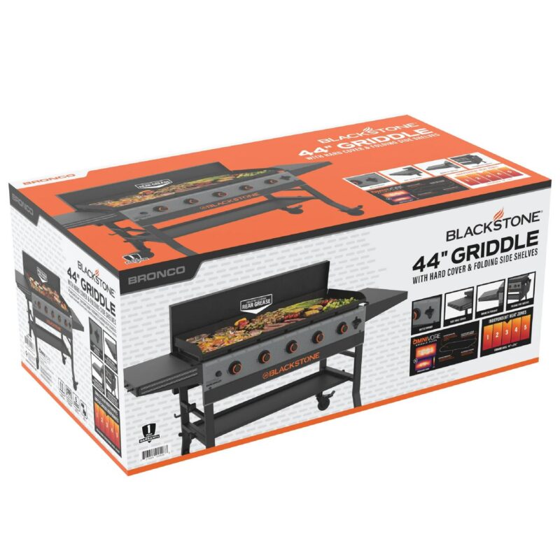 Blackstone Bronco 5-Burner 44  Omnivore Propane Griddle with Hard Cover - Image 3