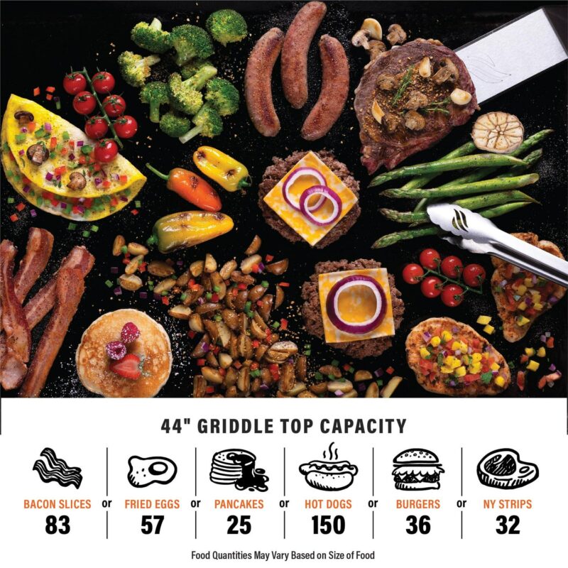 Blackstone Bronco 5-Burner 44  Omnivore Propane Griddle with Hard Cover - Image 10