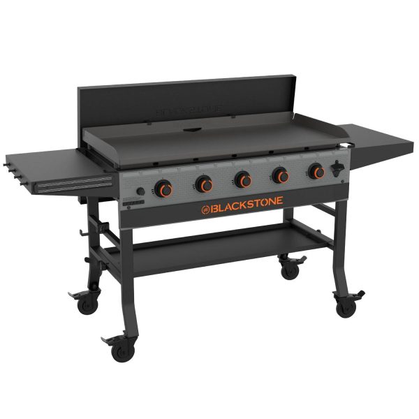 Blackstone Bronco 5-Burner 44  Omnivore Propane Griddle with Hard Cover