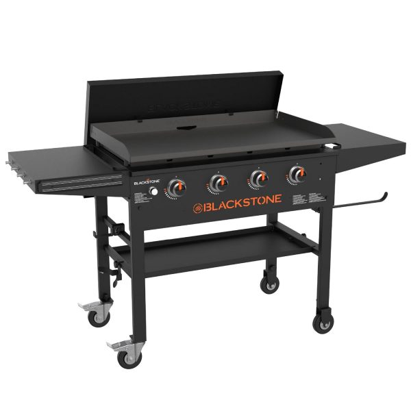 Blackstone Original 4-Burner 36  Natural Gas Omnivore Griddle with Hard Cover