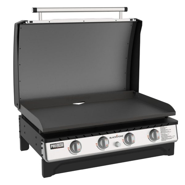 Blackstone Pro Series 4-Burner 36  Propane Omnivore Drop-in Outdoor Griddle with Hood