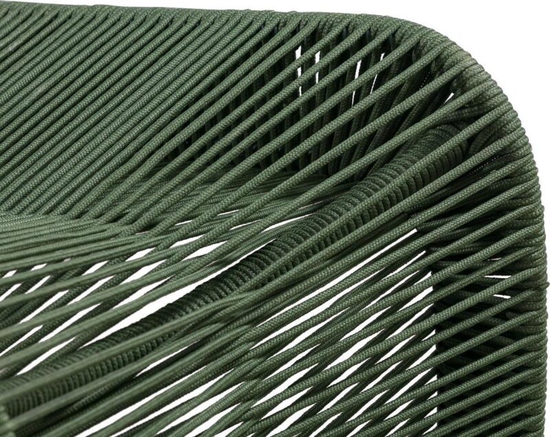 Boraam Lorenzo Rope Outdoor Patio Chairs, Set of 2 - Olive Green - Image 9