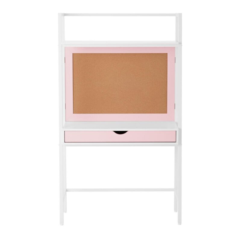 Build Your Own Furniture Kids Ladder Desk with Bulletin Board, Pink/White - Image 5