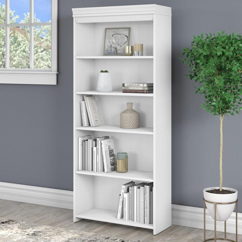 Bush Furniture Fairview Tall 5 Shelf Bookcase - Image 7