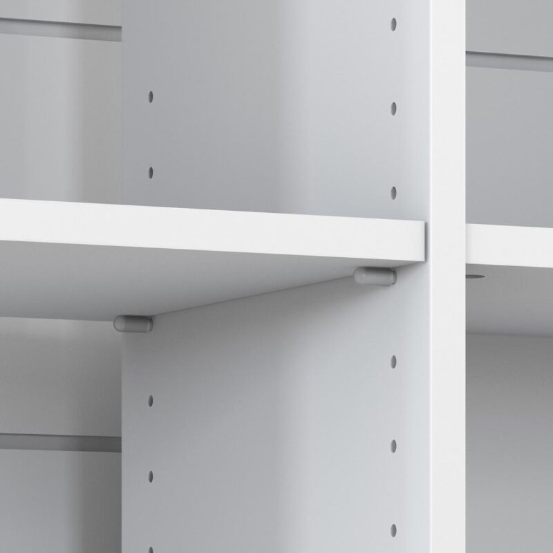 Bush Furniture Mayfield 6 Cube Bookcase in Shiplap Gray/White - Engineered Wood - Image 4