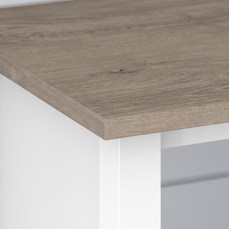 Bush Furniture Mayfield 6 Cube Bookcase in Shiplap Gray/White - Engineered Wood - Image 3