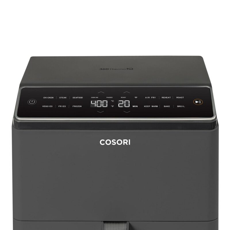 COSORI Dual Blaze 6.8qt Ceramic Coating Smart Air Fryer - Dark Gray - Image 2
