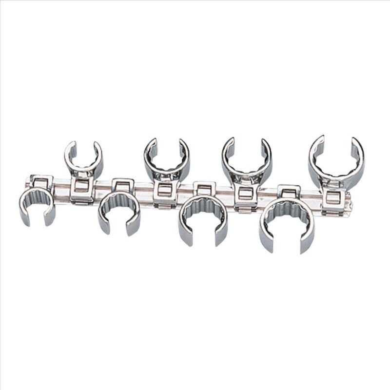 CROWFOOT WRENCH SET 3/8DR 12PT W/RAIL - Image 2