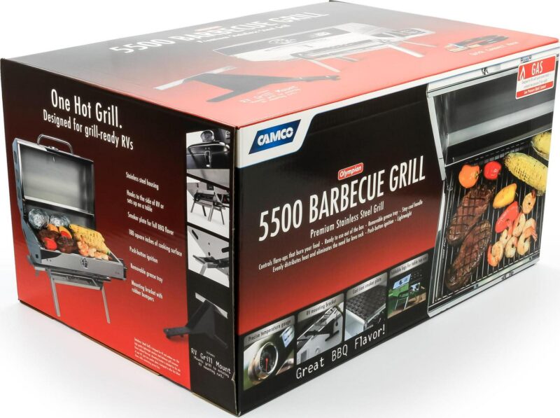 Camco 57305 Olympian 5500 Stainless Steel Portable/RV Grill - Image 16
