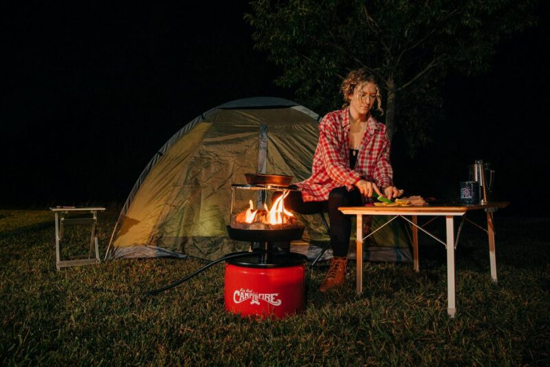 Camco 58035 Big Red Campfire, Approved for RV Campgrounds, Includes 10-Foot Propane Hose - Image 8