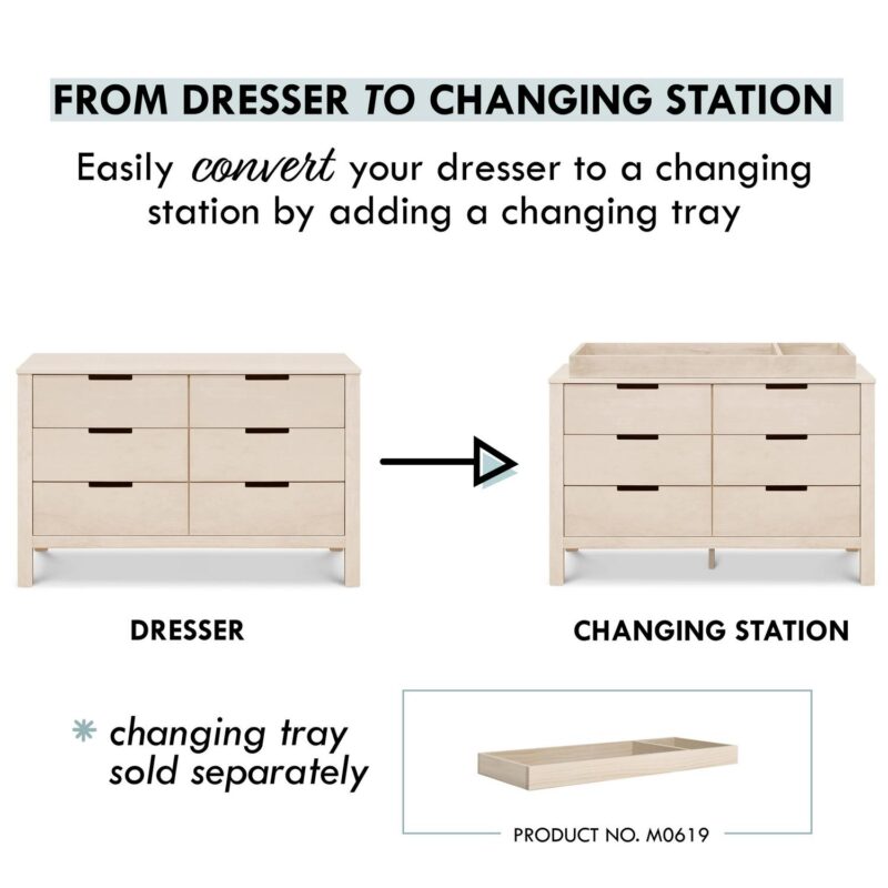 Carter's by DaVinci Colby 6-Drawer Dresser in Washed Natural - Image 5
