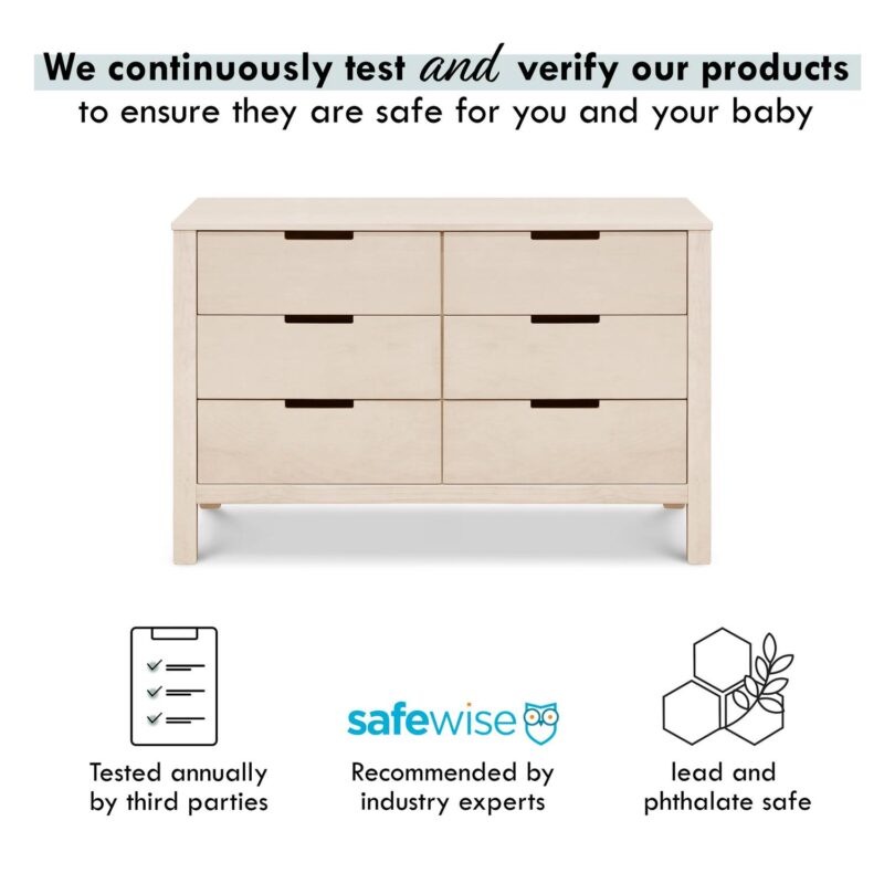 Carter's by DaVinci Colby 6-Drawer Dresser in Washed Natural - Image 4