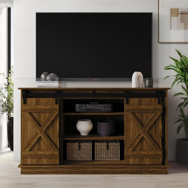 Castle Place Vintage 54  TV Stand Console for TVs up to 65 , Brown