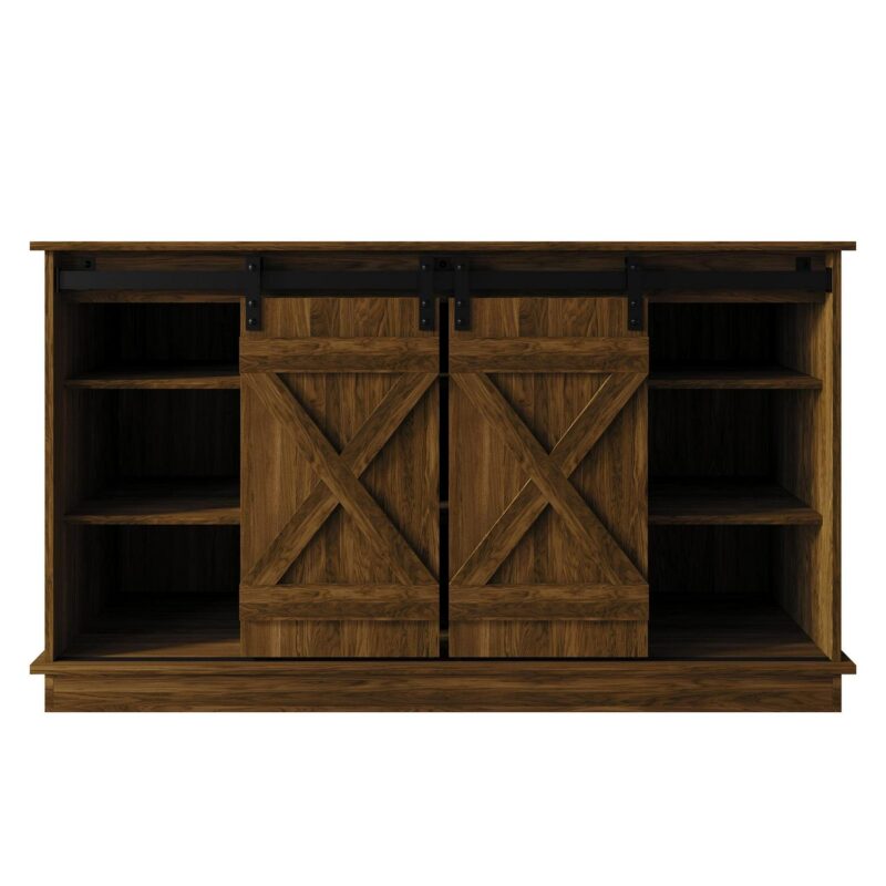 Castle Place Vintage 54  TV Stand Console for TVs up to 65 , Brown - Image 3