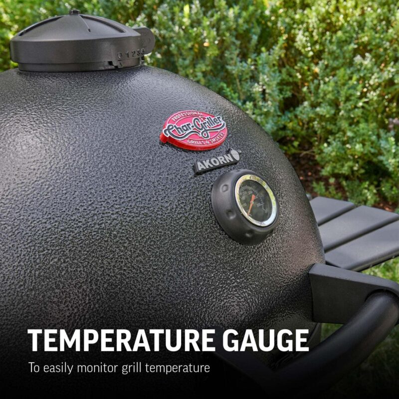 Char-GrillerA AKORNA 20-inch Kamado Charcoal Grill in Graphite - Image 9