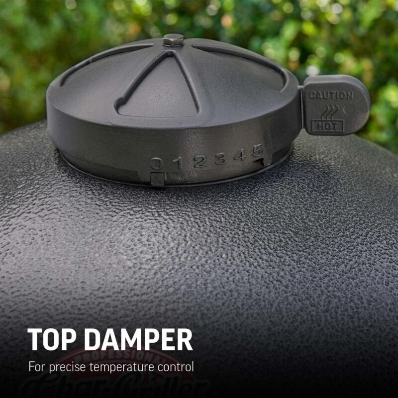 Char-GrillerA AKORNA 20-inch Kamado Charcoal Grill in Graphite - Image 5