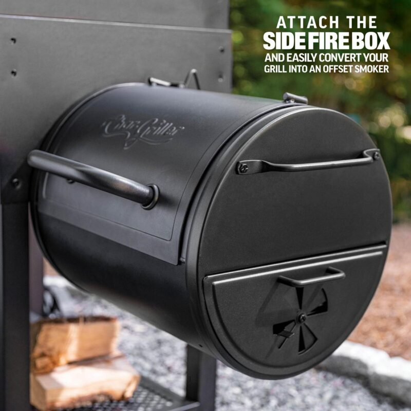Char-Griller Traditional Charcoal Grill, Smoker and Barbecuing in Black - Image 7