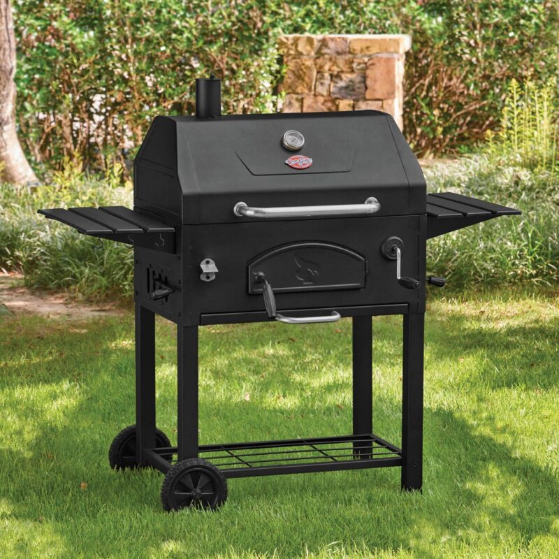 Char-Griller Traditional Charcoal Grill, Smoker and Barbecuing in Black - Image 8