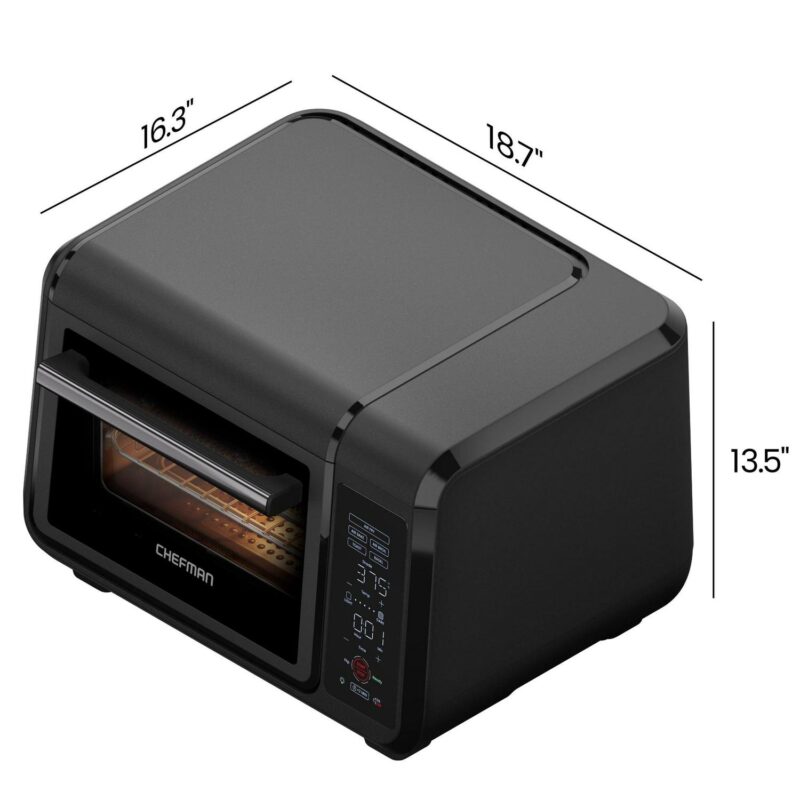 Chefman EasyAir 15 Qt. Toaster Oven Air Fryer, 5 Cooking Functions and 450A F Max Temperature a Black - Image 7