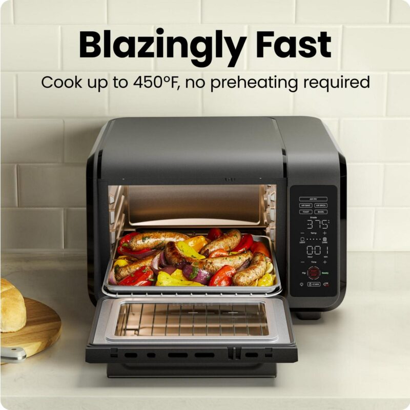 Chefman EasyAir 15 Qt. Toaster Oven Air Fryer, 5 Cooking Functions and 450A F Max Temperature a Black - Image 2