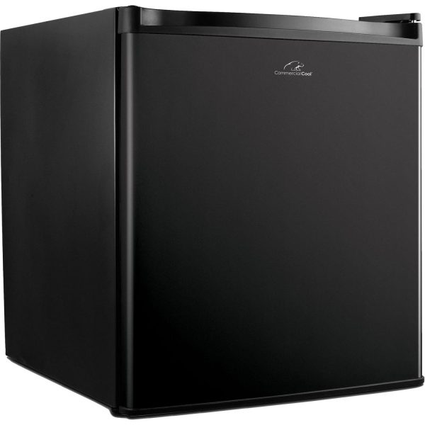 Commercial Cool 1.6 Cubic Foot Compact Mini Refrigerator with Freezer, Black