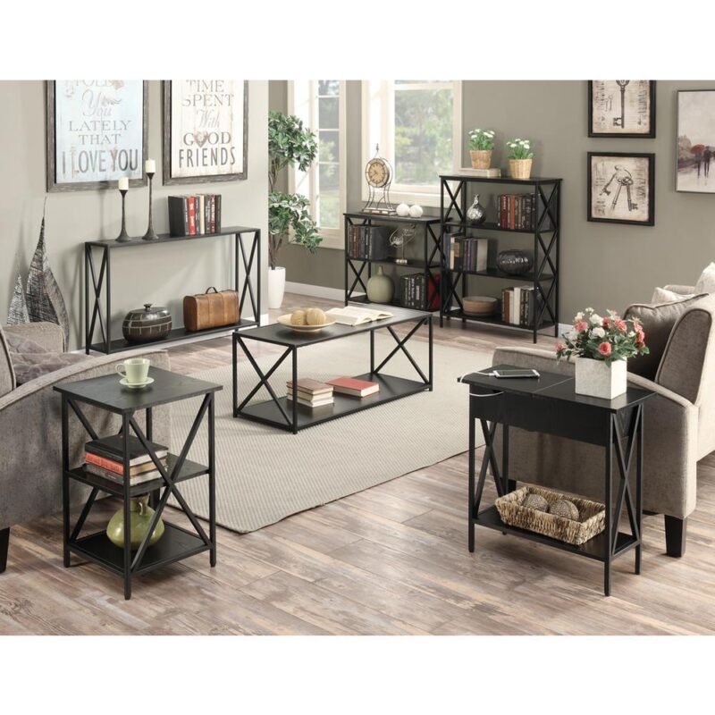 Convenience Concepts Tucson 4-Tier Bookcase, Black - Image 3