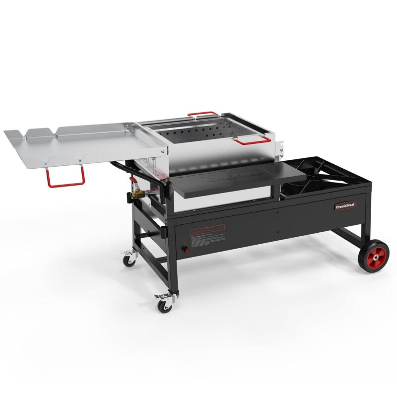 Creole Feast 90Qt Single Sack Crawfish Boiler and Cooker Combo, 135,000 BTU Stainless Steel Burner of Crawfish Boiler, 54,000 BTU Burner of Cooker - Image 4