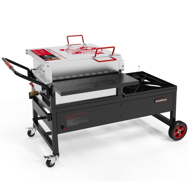 Creole Feast 90Qt Single Sack Crawfish Boiler and Cooker Combo, 135,000 BTU Stainless Steel Burner of Crawfish Boiler, 54,000 BTU Burner of Cooker - Image 3