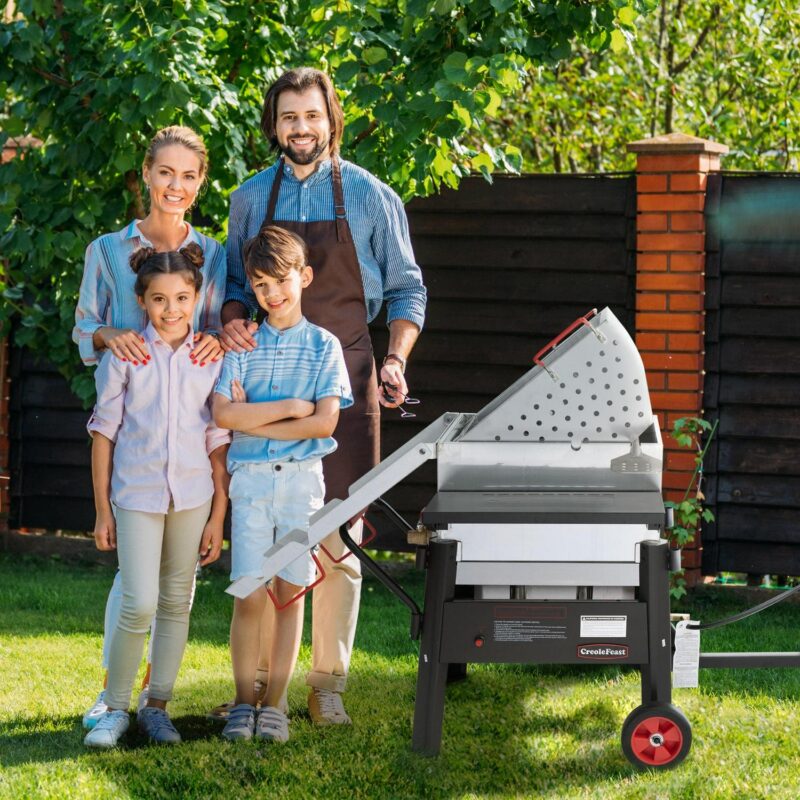 Creole Feast CFB3001 Single Sack Crawfish Seafood Boiler, Outdoor Stove Gas Cooker with Foldable Cylinder Bracket and Stainless Steel Stirring Paddle - Image 12