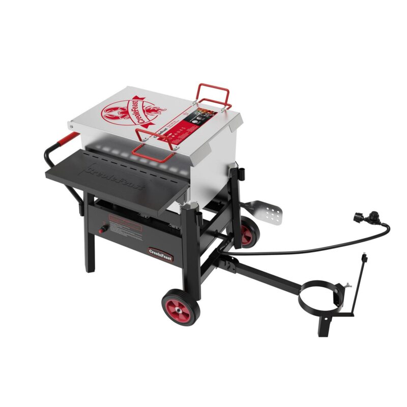 Creole Feast CFB3001 Single Sack Crawfish Seafood Boiler, Outdoor Stove Gas Cooker with Foldable Cylinder Bracket and Stainless Steel Stirring Paddle - Image 2