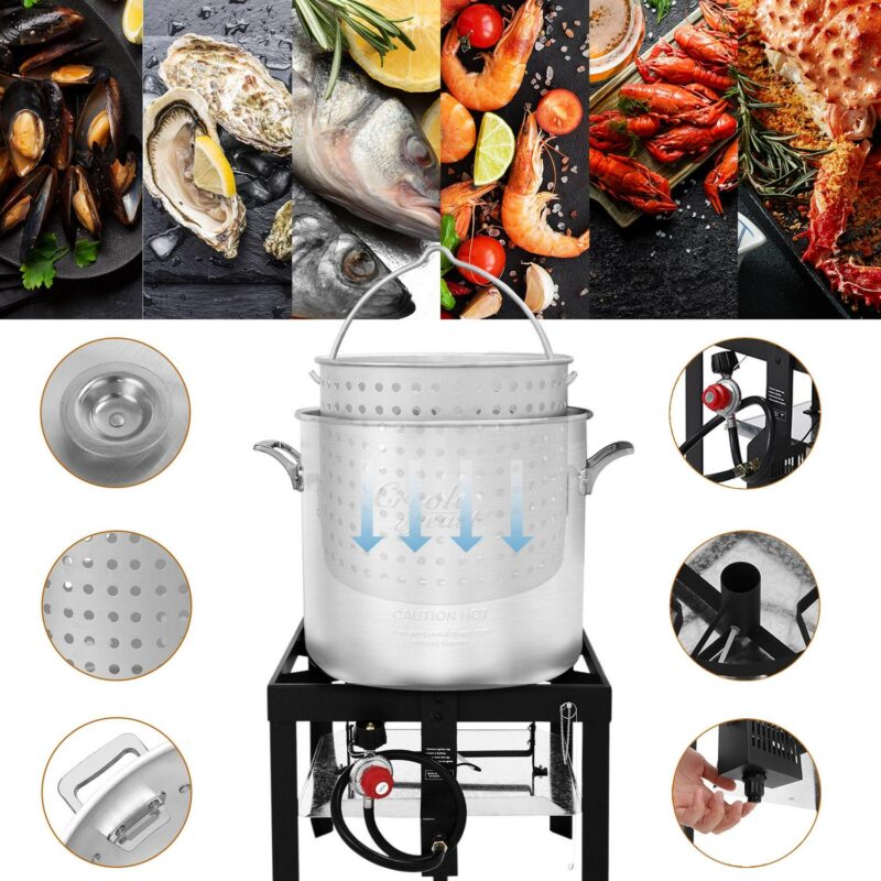 Creole Feast SBK0801, 80QT Seafood Boiling Kit - Image 8