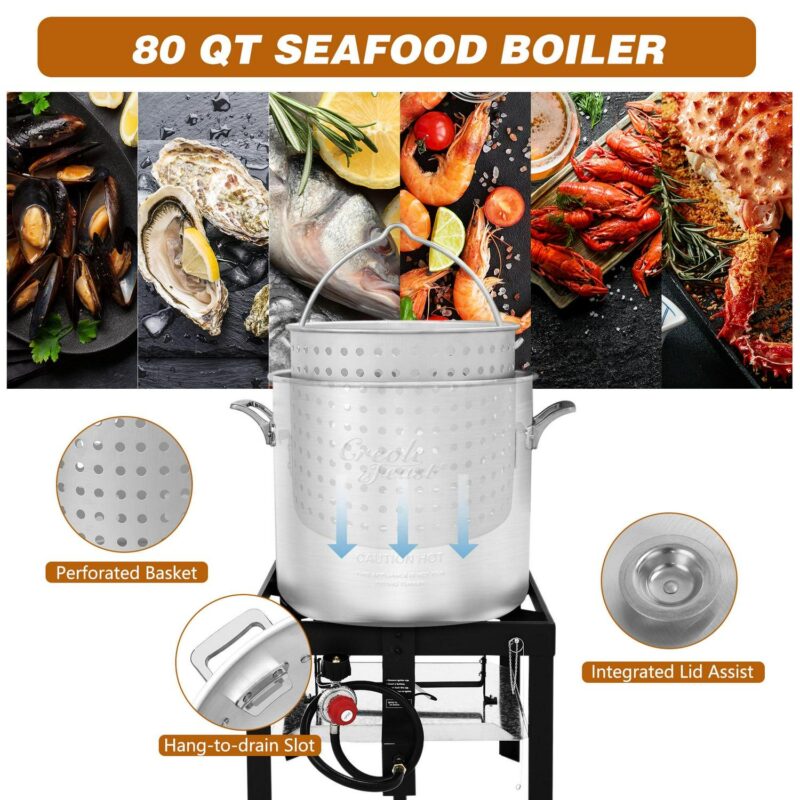 Creole Feast SBK0801, 80QT Seafood Boiling Kit - Image 9