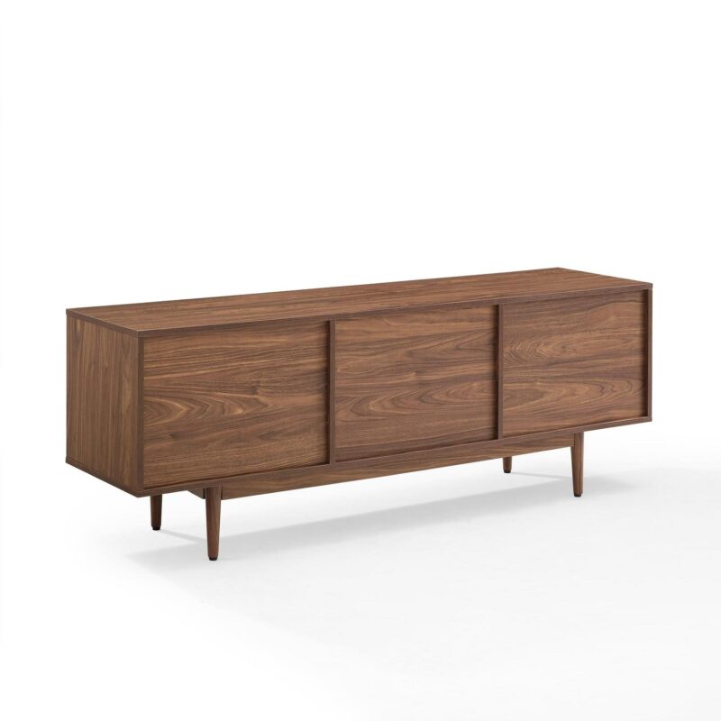 Crosley Adjustable Furniture Television Stand, Wood Walnut, 22.25  x 60  x 15.75 , 48.84 lbs - Image 7