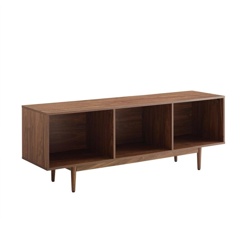 Crosley Adjustable Furniture Television Stand, Wood Walnut, 22.25  x 60  x 15.75 , 48.84 lbs - Image 4