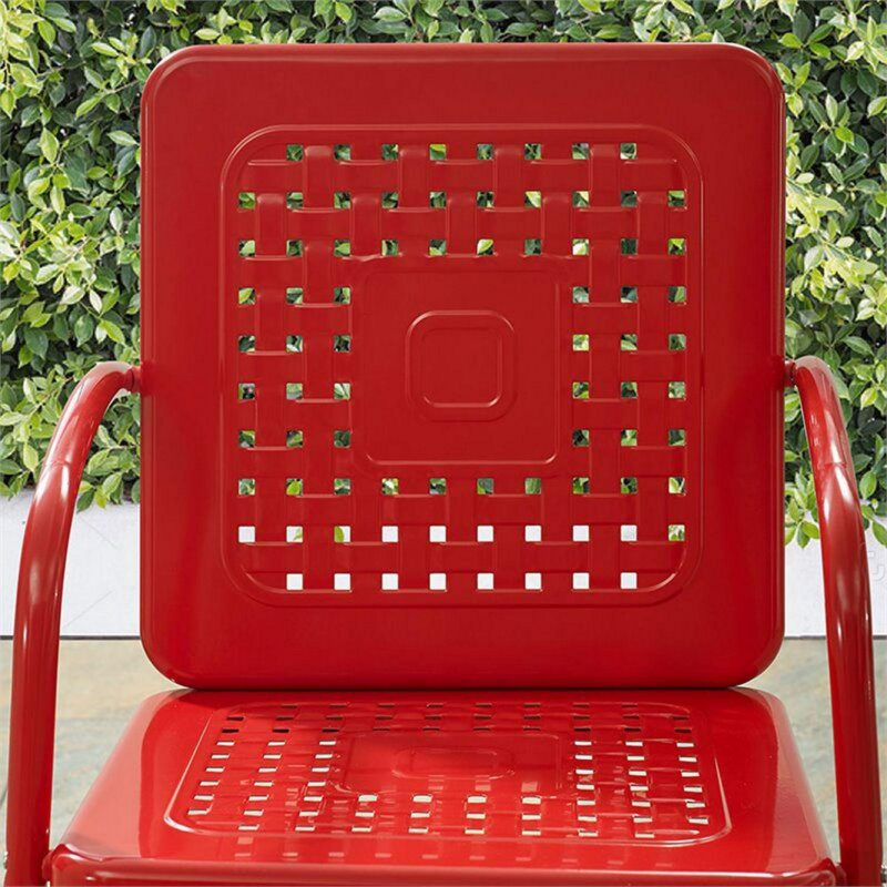 Crosley Bates Chair In Red (Set Of Two) - Image 10