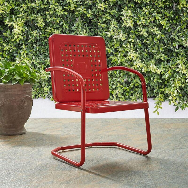 Crosley Bates Chair In Red (Set Of Two) - Image 12