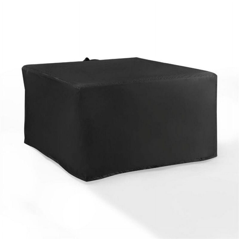 Crosley Furniture Dante Transitional Metal Outdoor Fire Table in Black - Image 12