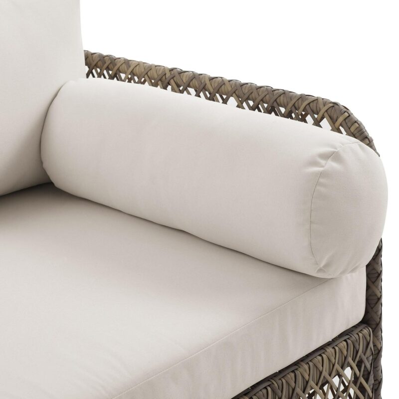 Crosley Furniture Granite Bay Fabric Outdoor Sofa in Cream White/Stone - Image 12