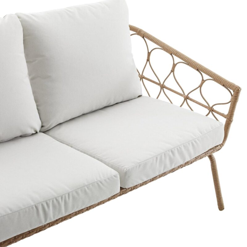 Crosley Furniture Juniper 2-piece Wicker Outdoor Conversation Set in Natural - Image 14