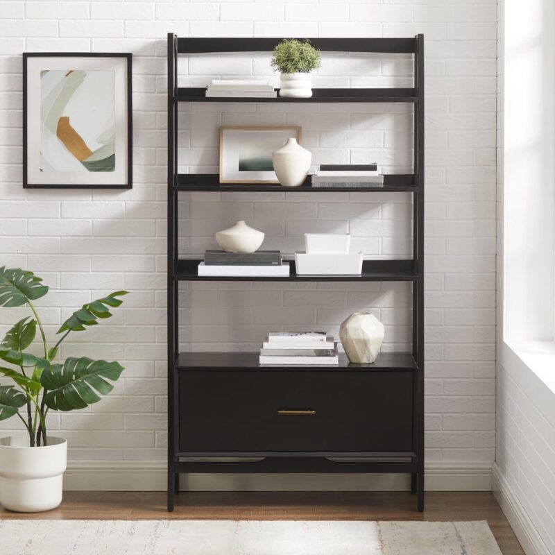Crosley Furniture Landon Large Etagere Bookcase - Image 9
