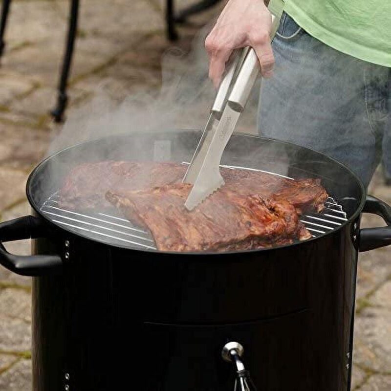 Cuisinart 18a Vertical Charcoal Smoker, Integrated Thermometer, Water Bowl and Dual Vents Perfect for Smoked Brisket, Chrome Plated Grates Smoker Grill for BBQ, Camping, Tailgates - Image 5