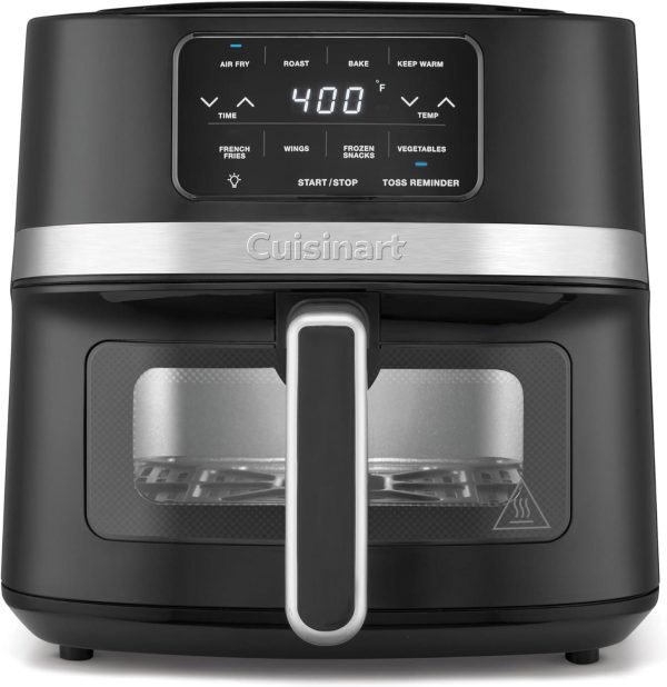 Cuisinart 4.5-Qt Basket Black and Stainless Steel Air Fryer, AIR-160, New