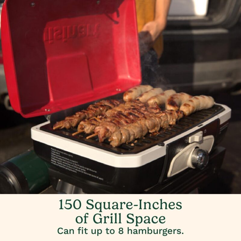 Cuisinart CGG-180 Petite Gourmet Portable 5,500 BTU Versastand Gas Grill, Red - Image 3