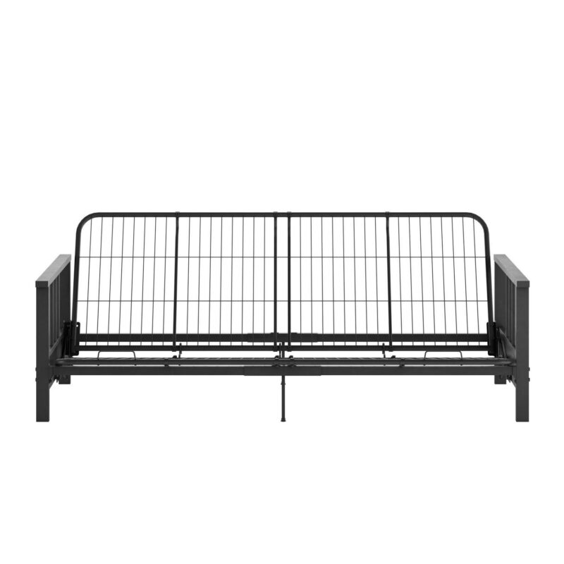 DHP Harlow Full Metal Arm Futon with 6-Inch Thermobonded High Density Polyester Fill Herringbone Mattress - Image 16