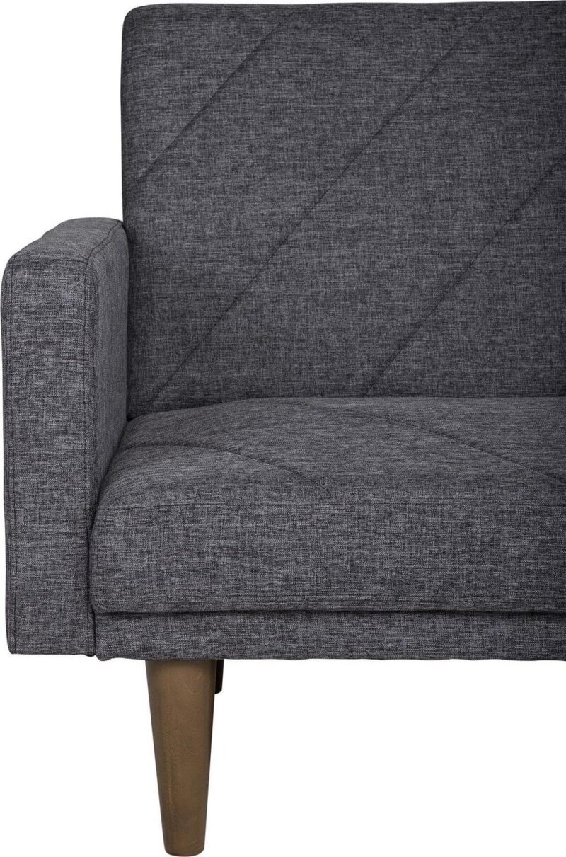 DHP Paxson Futon, Dark Gray Linen - Image 13