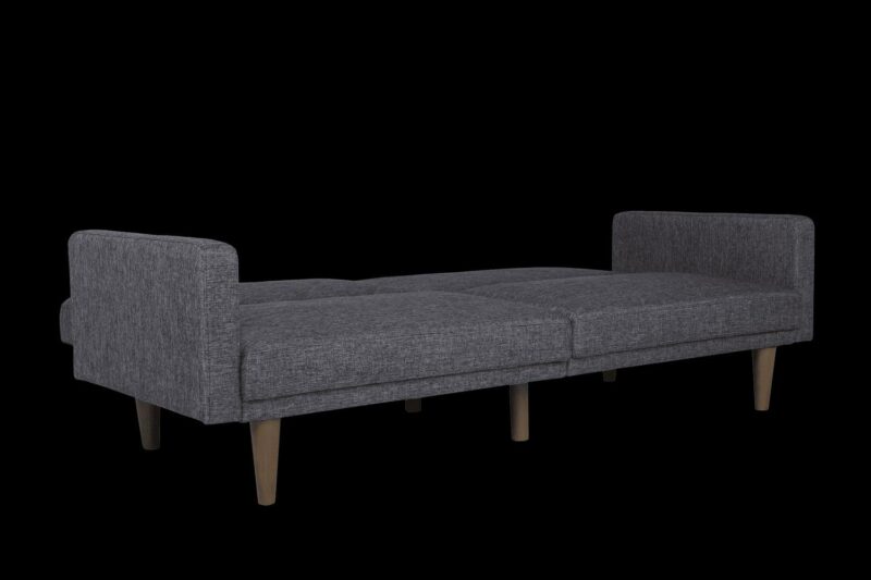 DHP Paxson Futon, Dark Gray Linen - Image 16