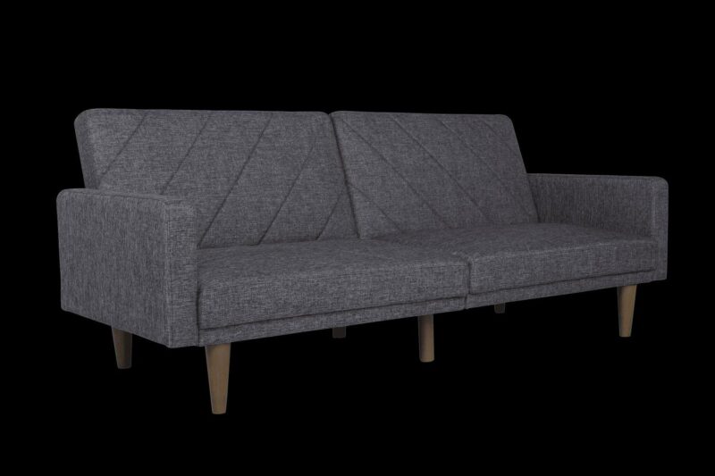 DHP Paxson Futon, Dark Gray Linen - Image 14