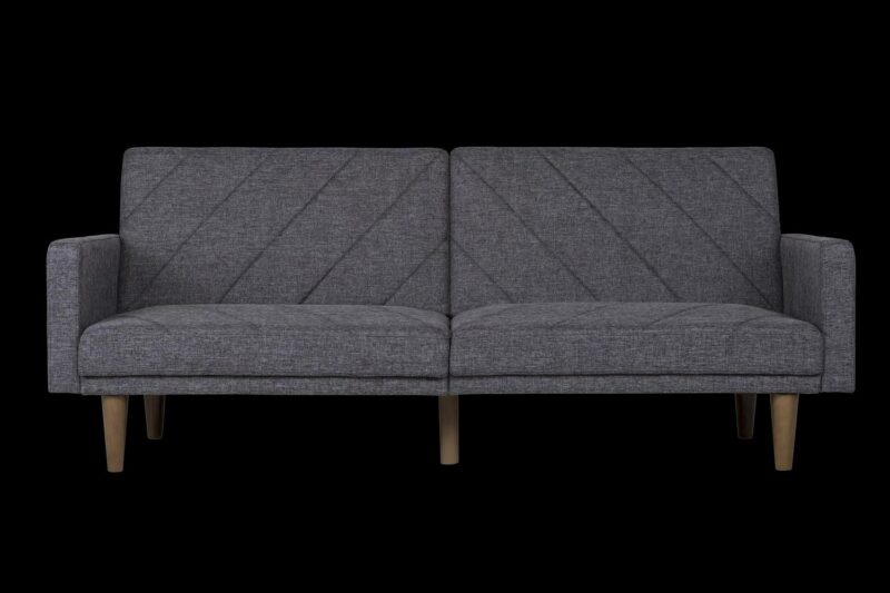 DHP Paxson Futon, Dark Gray Linen - Image 4