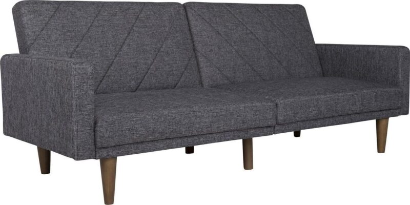 DHP Paxson Futon, Dark Gray Linen - Image 5